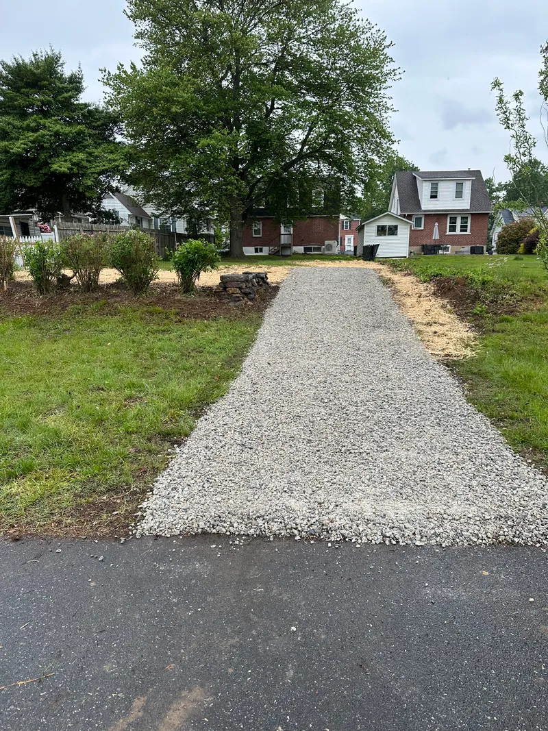 New Gravel Driveway Installation